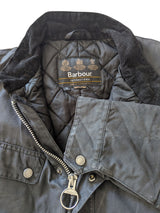 Barbour Motorcycle Jacket M Midnight Duke Waxed Cotton
