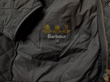 Barbour Jacket S/M Black Powell Padded Quilt Polyester