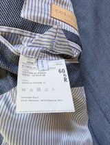 Corneliani Sport Coat 48R Blue Weave Cotton/Silk