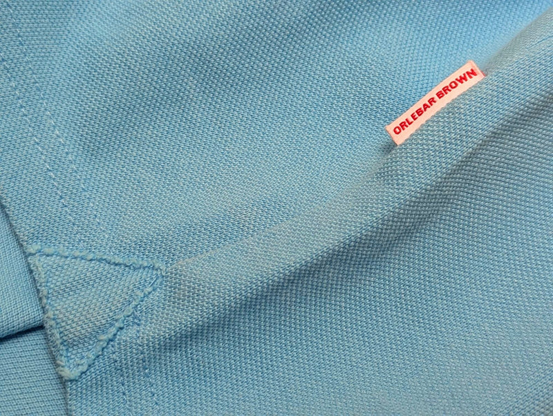 Orlebar Brown Sebastian Polo Shirt L Turquoise Cotton