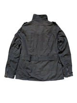 Barbour Ladies International Belted Waxed Jacket 8 US Black Cotton