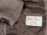 Vintage Harris Tweed Sport Coat 40R Light Brown 2-button Wool