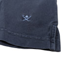 Hackett Polo Shirt Washed Navy Blue Slim Fit Cotton Pique
