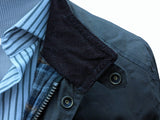 Next British Millerain Jacket L Blue Waxed Cotton