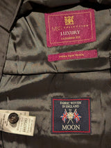 Marks & Spencer Abraham Moon Waistcoat/Vest M Charcoal Grey Herringbone Wool