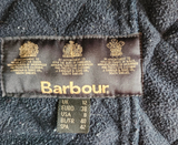 Barbour Ladies International Belted Jacket L/8 US Navy Polar Quilted Polyester