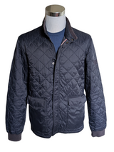 Barbour McQueen Jacket L Navy Cross Quilt Poliamide Special Edition