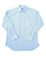 Canali Shirt XL/17 Pink/Blue Plaid Cotton
