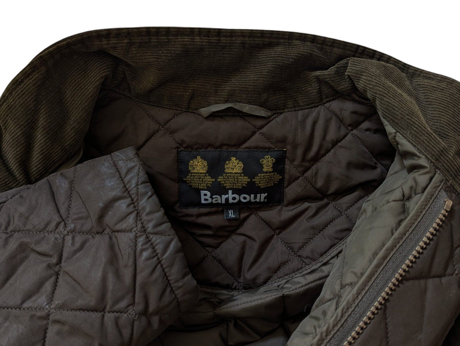 Barbour Jacket XL/XXL Dark Brown Chelsea Padded Quilt Polyester