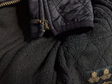 Barbour Ladies International Belted Jacket L/8 US Navy Polar Quilted Polyester