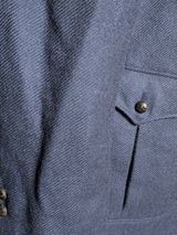 Vintage Konen Leisure Sport Jacket 46R Blue 2-button Wool