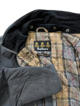 Barbour Barn Jacket M Soft Dark Blue Waxed Cotton
