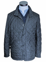 Barbour Jacket XS/S Soft Navy Flyweight Chelsea Padded Quilt Polyester
