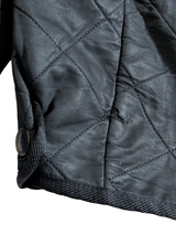 Barbour Coat S/M Black Polar Quilt Duracotton