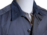 Paul Smith Coat M Navy Blue Padded Cotton Blend