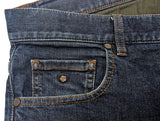 Zegna Jeans 33/34 Washed Dark Blue 5 pocket cotton/elastane denim