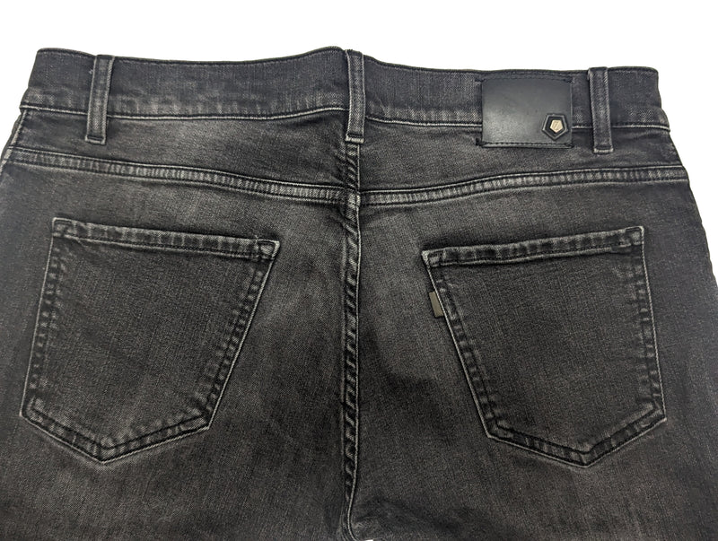 denim Zegna 32/33 Washed 5 pocket Grey Dark cotton/elastane eHABERDASHER – Jeans