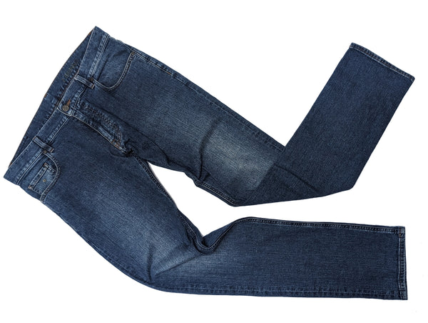 Zegna Jeans 33/34 Washed Mid Blue 5 pocket cotton/elastane denim