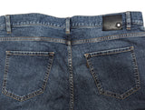 Zegna Jeans 33/34 Washed Mid Blue 5 pocket cotton/elastane denim