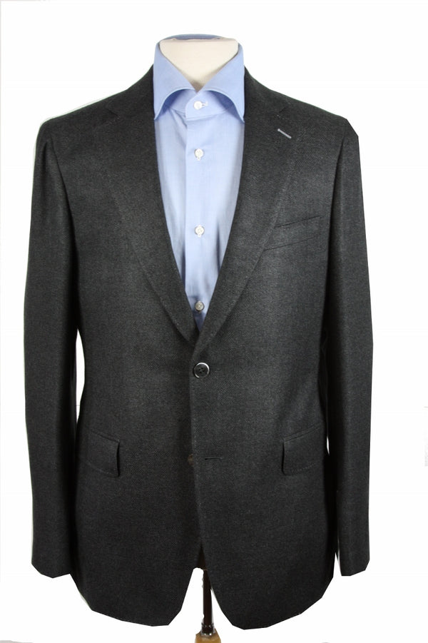 Benjamin Sport Coat Charcoal grey 2-button slim fit cashmere/silk