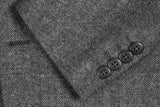 Benjamin Sport Coat Grey herringbone 2-button slim fit pure cashmere