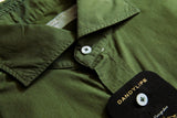 Barba Dandylife Shirt: Faded Olive green, Spread collar, garment washed/dyed cotton