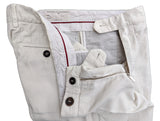 Brunello Cucinelli Trousers 36 Light Beige Flat Front Cotton