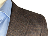 Benjamin Sport Coat Brown Weave 2-button Soft Shoulder REDA Wool