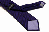 Benjamin Tie Bright blue/navy weave silk