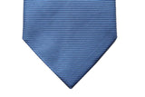 Benjamin Tie Solid sky blue ribbed silk