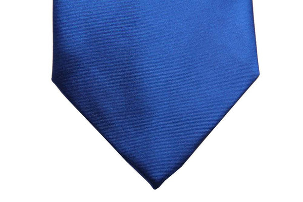 Benjamin Tie Solid royal blue silk