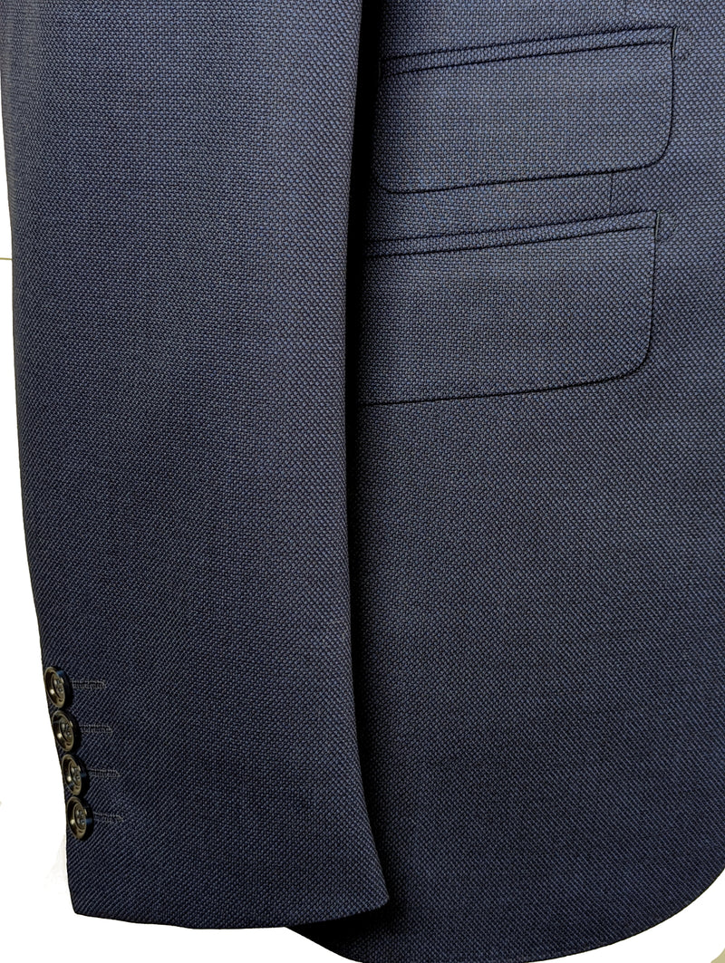 Benjamin Suit Airforce Blue Weave 2-Button Wool