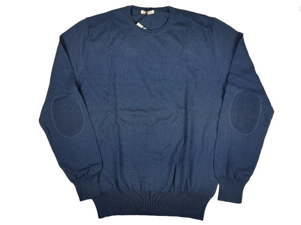 LBM 1911 Sweater Medium/50, Air Force blue Crewneck Pure cotton