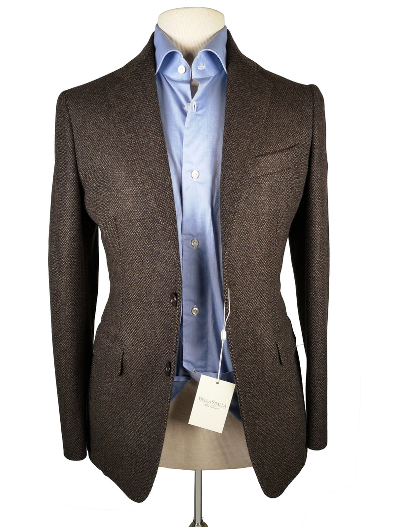 Final Sale Benjamin Sport Coat: Brown birdseye, 2-button, pure wool - VBC