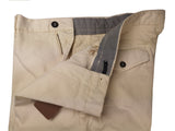 LBM 1911 Trousers 34, Stone beige Flat front Full Leg Cotton