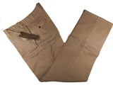 LBM 1911 Trousers 36, Tan Flat front Full Leg Cotton