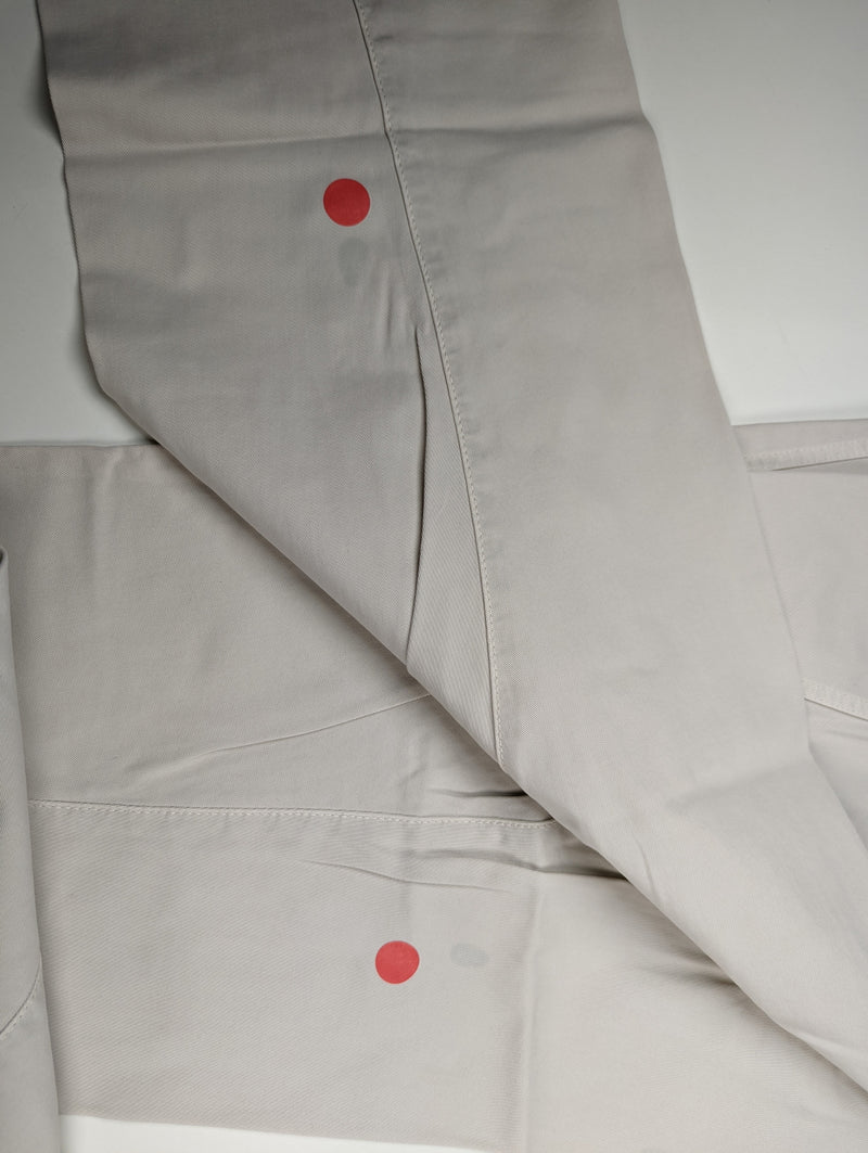 Kiton Jeans 37 Washed Light Stone Beige Cotton DMG