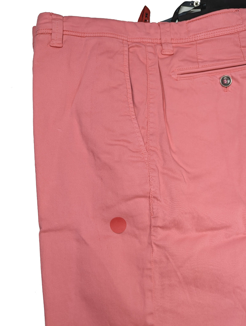 Kiton Trousers 33/34 Washed Salmon Pink Cotton Stretch DMG