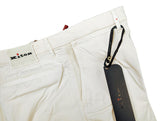 Kiton Trousers 38/39 Light Stone Beige Cotton Stretch DMG