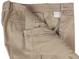 Luigi Bianchi Suit LBM 1911 40R/40L Tan Peak Lapel 2-Button Pure Cotton
