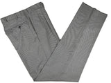 Luigi Bianchi Suit 40R Black/White Puppytooth Check 3-Button Pure Wool