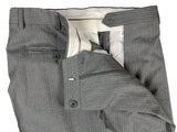 Luigi Bianchi Suit 40R Light Grey Striped 3-Button 130's Wool Guabello