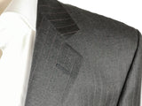 Luigi Bianchi Lubiam Suit 40R Charcoal Beaded Pinstriped 3-Button Wool