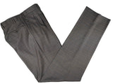 Luigi Bianchi Suit 40R Grey Plaid 3-Button 110's Wool Cerruti