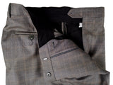 Luigi Bianchi Suit 40R Grey Plaid 3-Button 110's Wool Cerruti