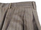 Luigi Bianchi Suit 40R Greyish Brown Striped 3-Button 110's Wool