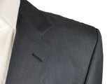 Luigi Bianchi Suit 40R Steel Blue Nailhead 3-Button Wool