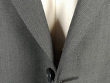 Luigi Bianchi Suit 40R Steel Blue Nailhead 3-Button Wool