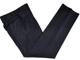 Luigi Bianchi Suit 40R Navy Blue Twin Striped 3-Button Wool Delfino