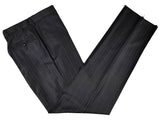 Luigi Bianchi Suit 40R Charcoal Blue Stripes 3-Button Wool Zegna